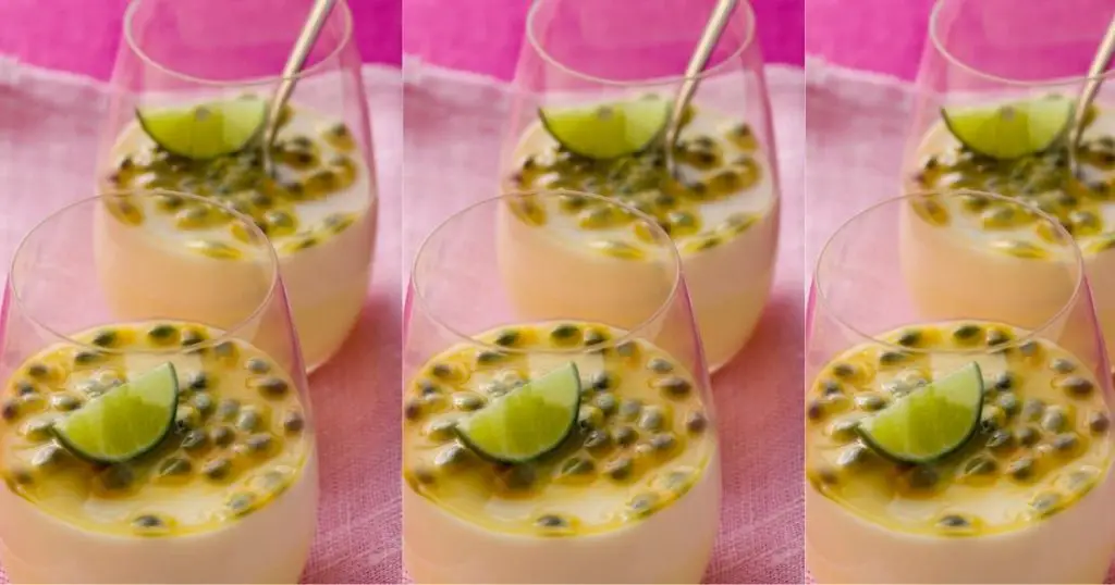 suco de maracujá com creme de leite