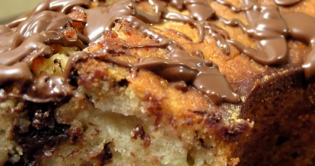 receita de bolo de banana com chocolate