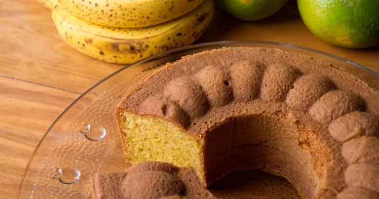 bolo de banana com laranja