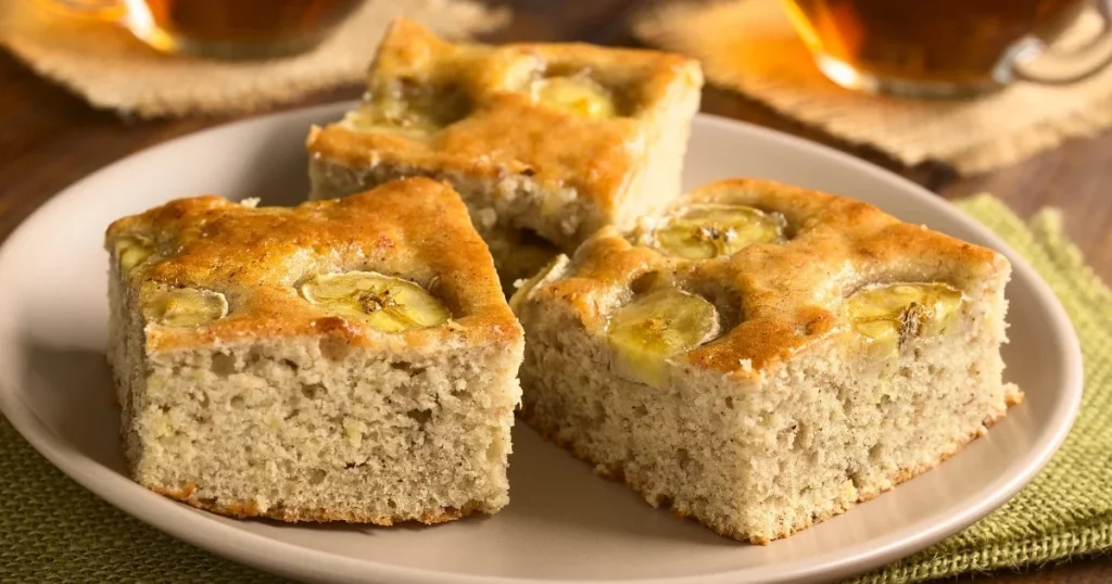 Bolo de banana simples