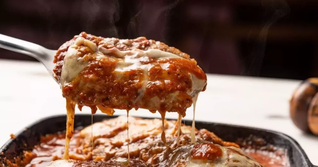 Contra filé à Parmegiana