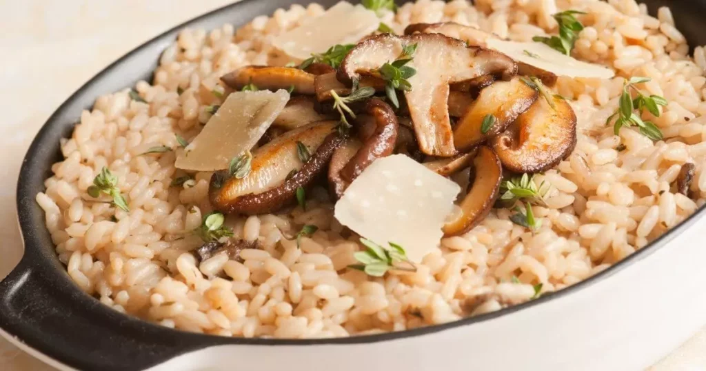 risoto de peito de peru