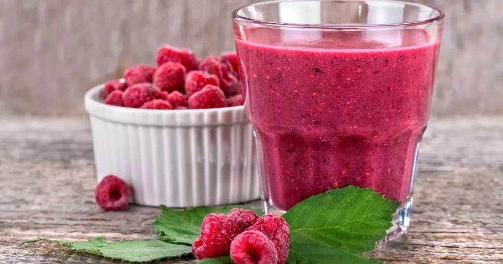 suco de framboesa