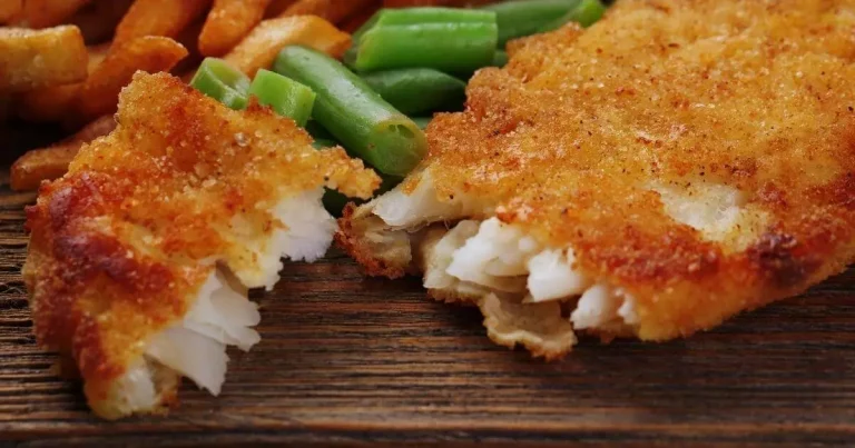 filé de peixe empanado saboroso e rápido