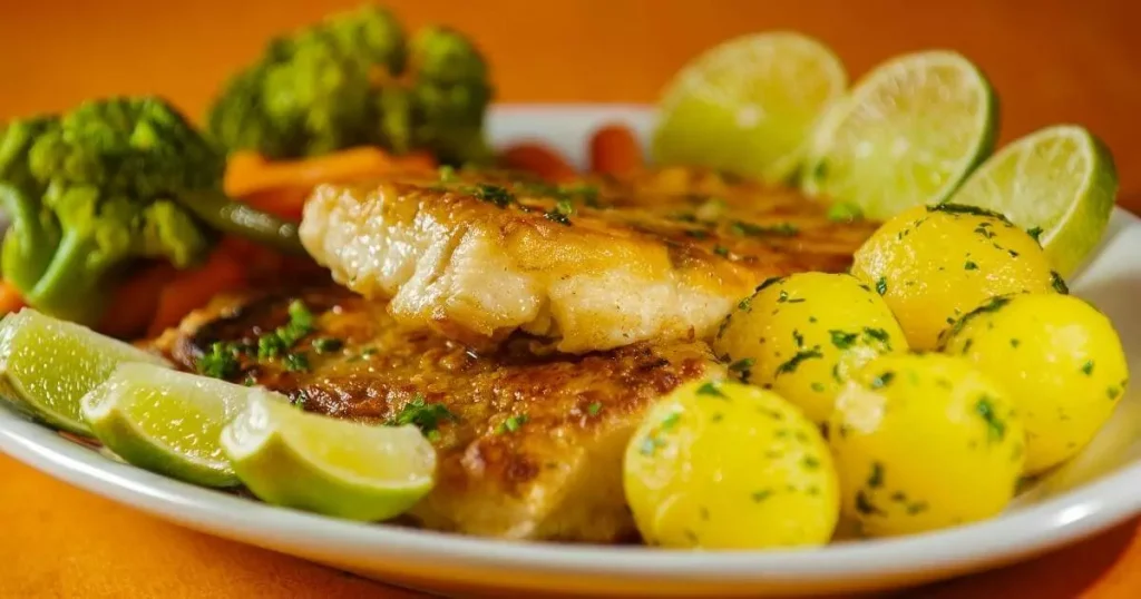 receita de flé de peixe no forno e batata