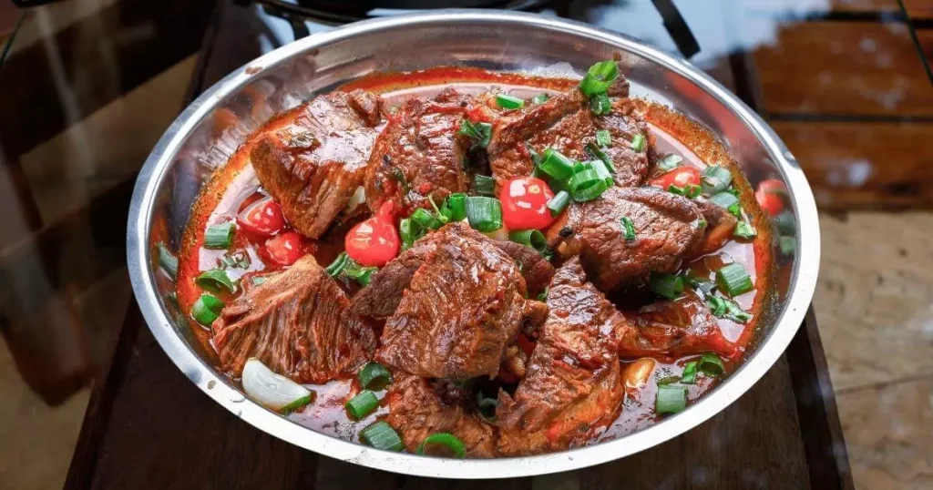 Carne cozida simples