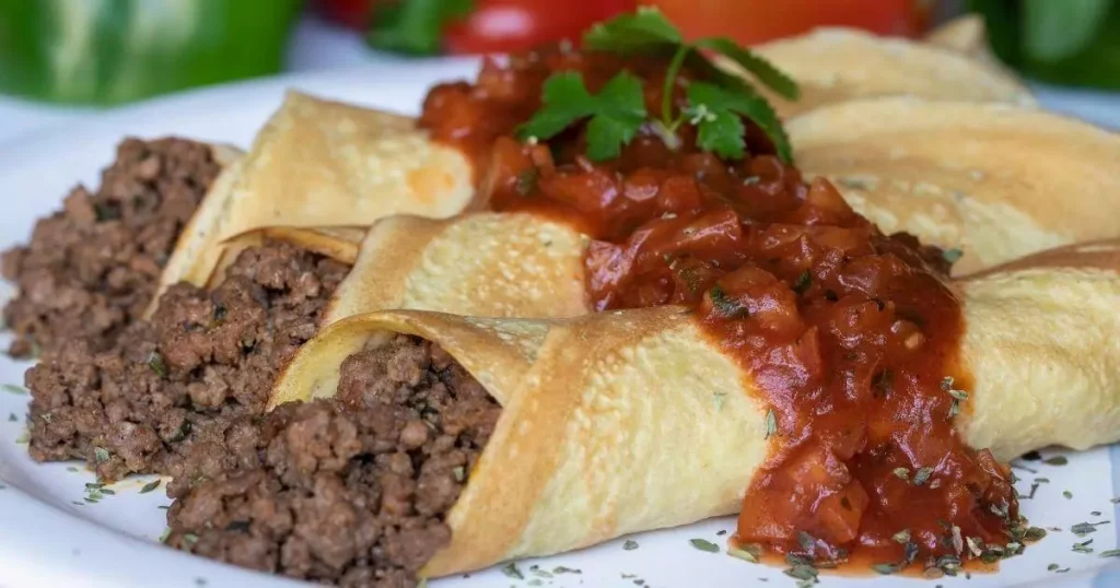 panqueca de carne moída