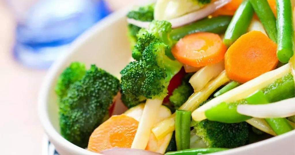 Salada de legumes cozidos