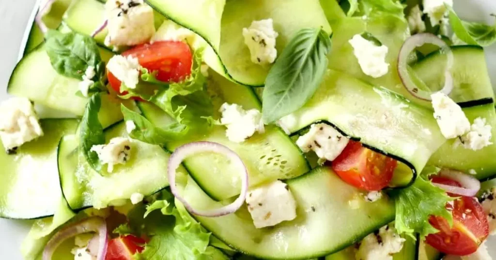 Salada de Abobrinha com azeite