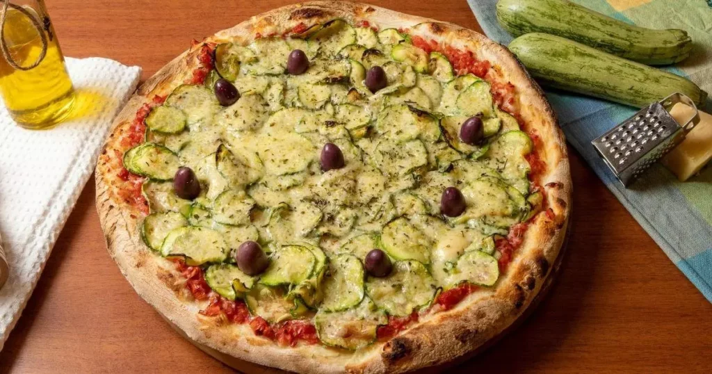 Pizza de Abobrinha com Parmesão