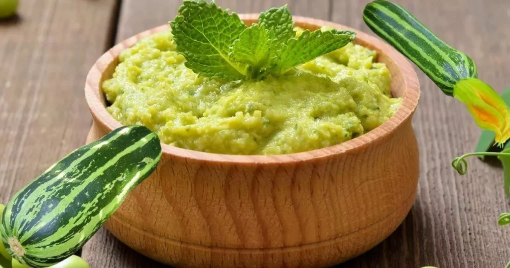 Purê de Abobrinha com Miolo