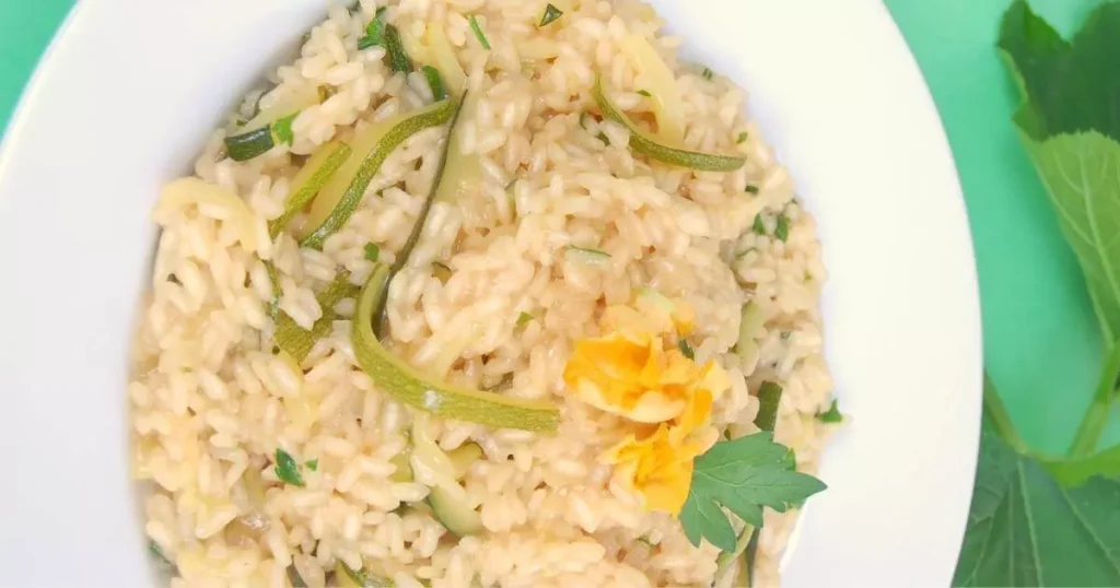 risoto de abobrinha