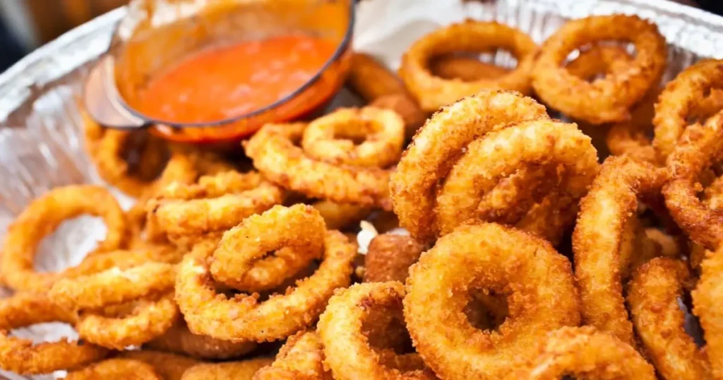 comida de boteco Onion rings