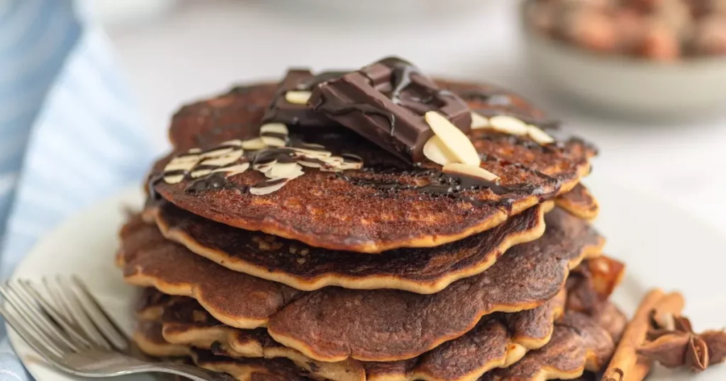 Panqueca de amêndoa e cacau