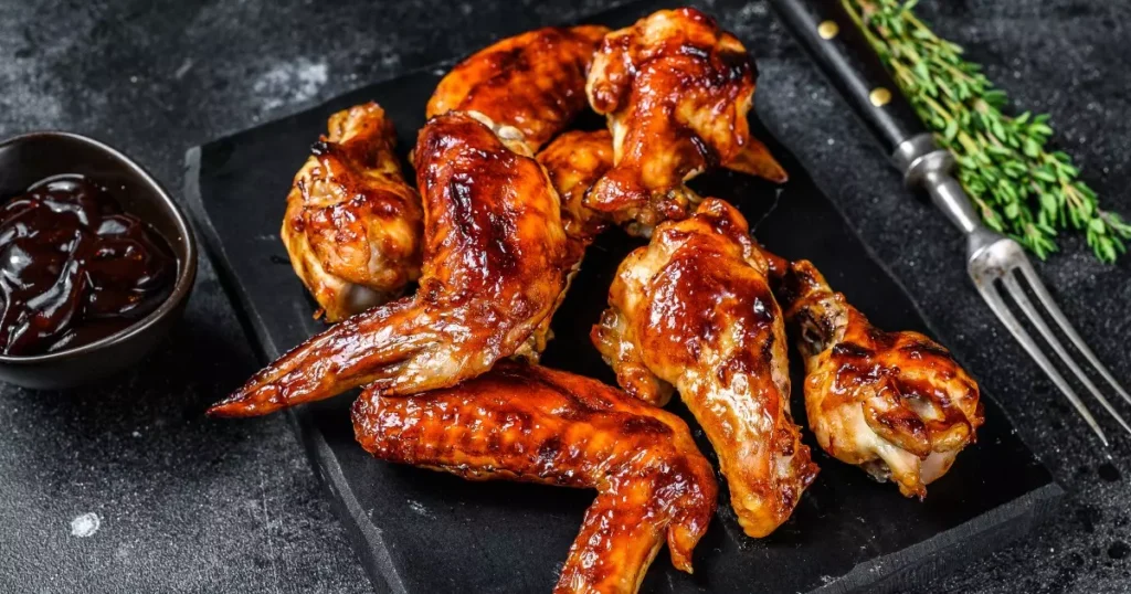asinha de frango assada na churrasqueira