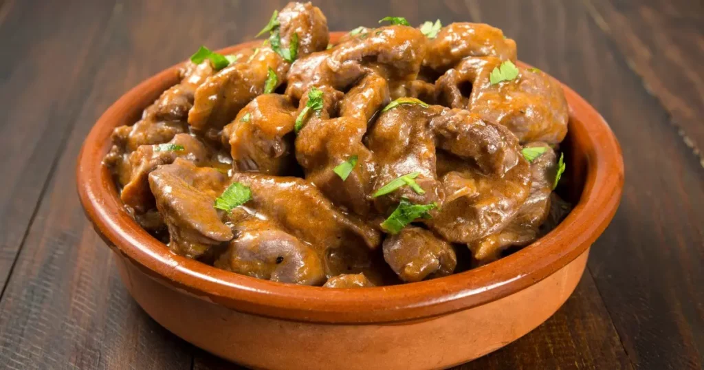 Moela de Frango ao Molho