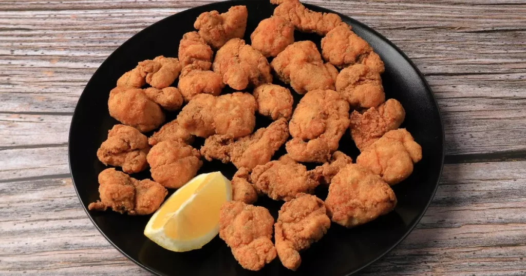 Receita de Ubatuba: porção de Cação frito que comi no quiosque da praia de Ubatuba