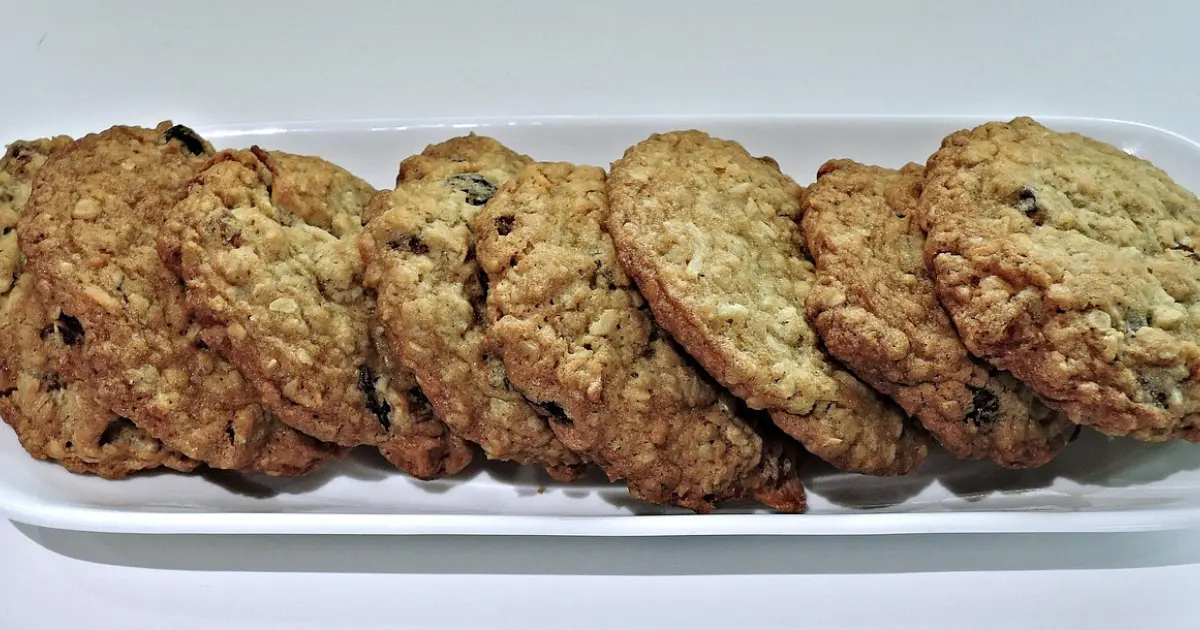 Biscoito sem glúten de aveia e coco para degustar no café da manhã todos os dias