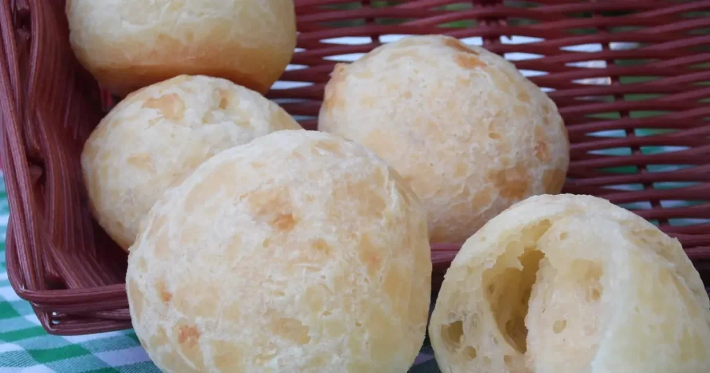 Pão de queijo sem queijo na airfryer