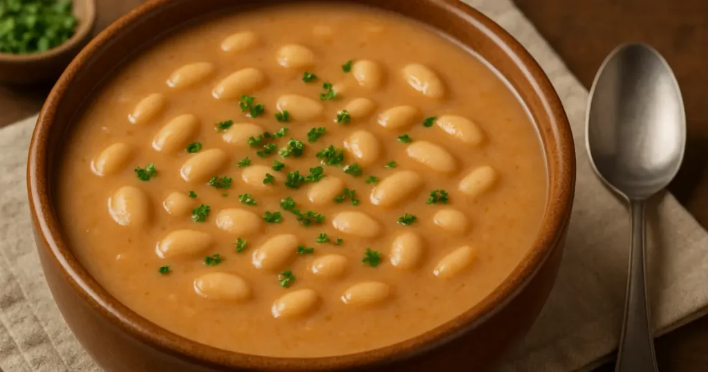 Quando o frio aperta, nada como um caldinho secreto de feijão branco cremoso