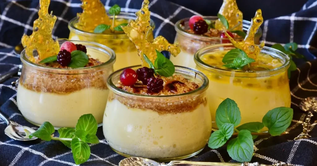 mousse de maracujá da polpa da fruta