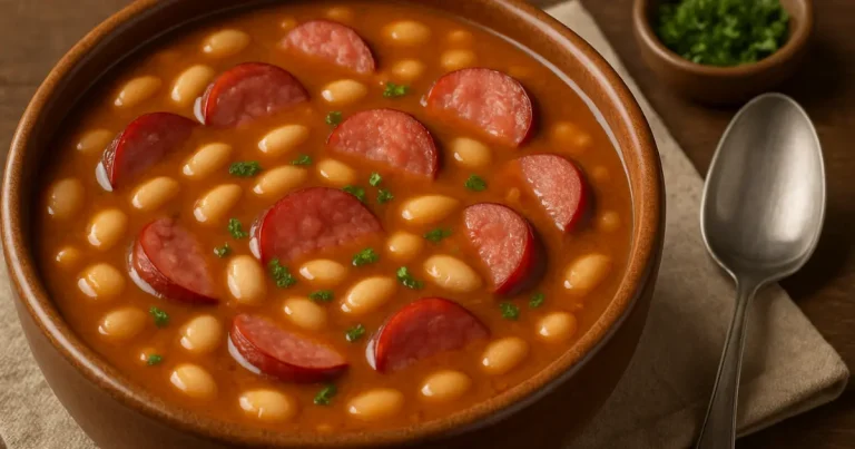 sopa de feijão com calabresa