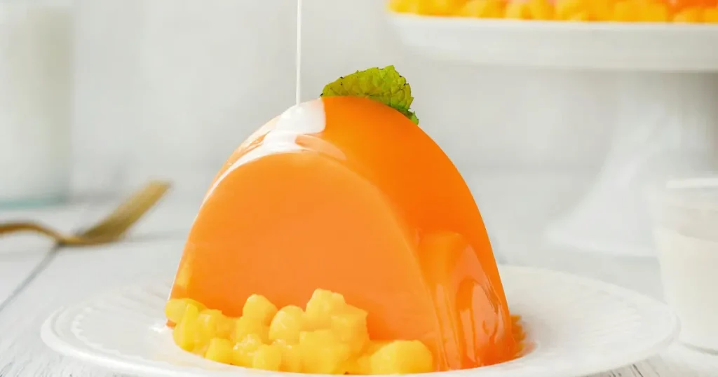 Gelatina Cremosa de Laranja com Toque Especial