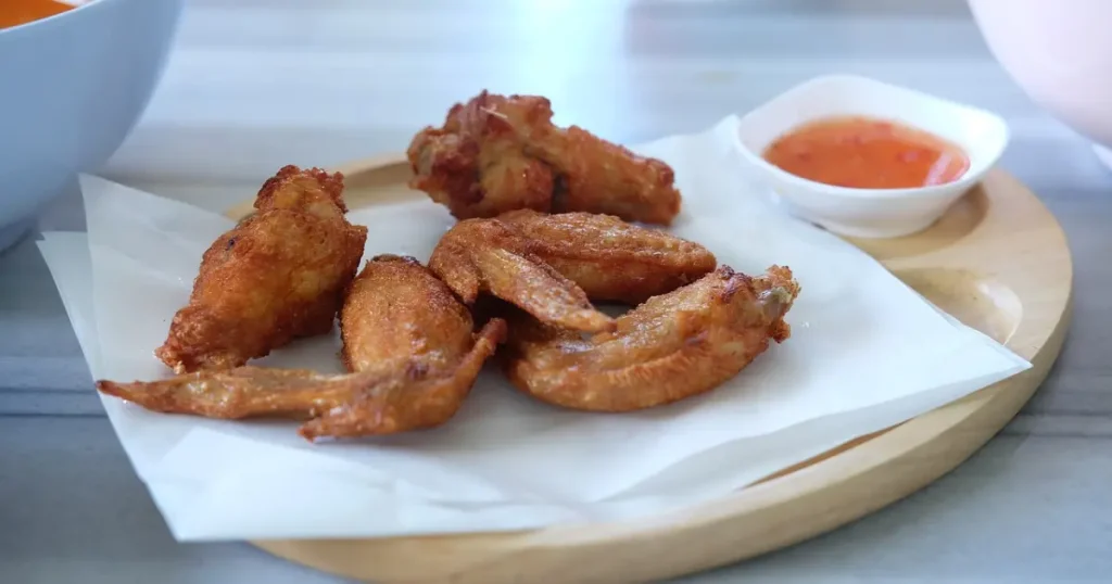 asinha de frango frita e sequinha