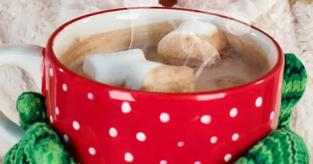chocolate quente com Marshmallow