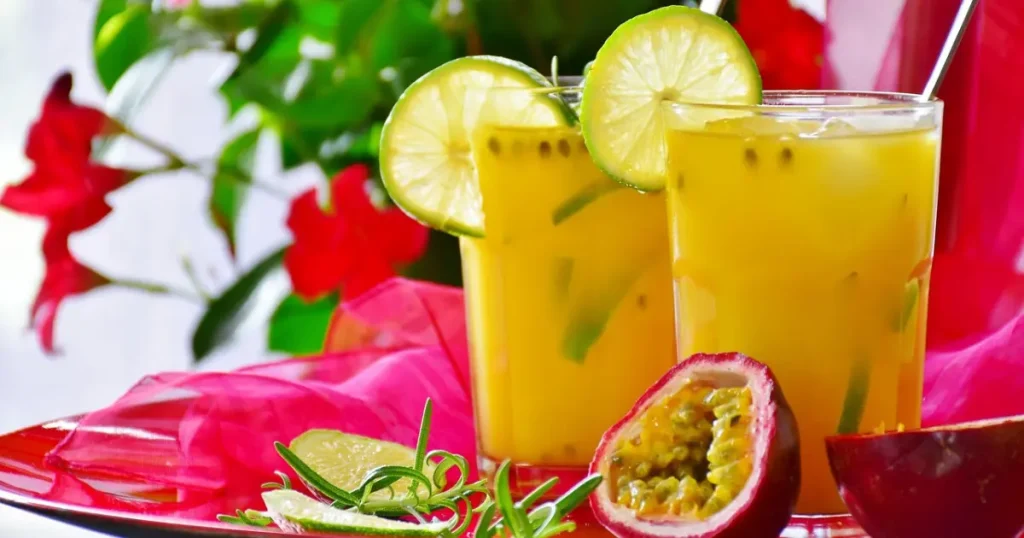 Drink Tropical de Maracujá suave que refresca no verão