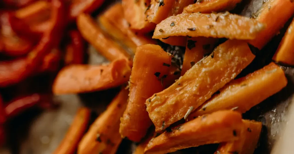 cenouras assadas na airfryer