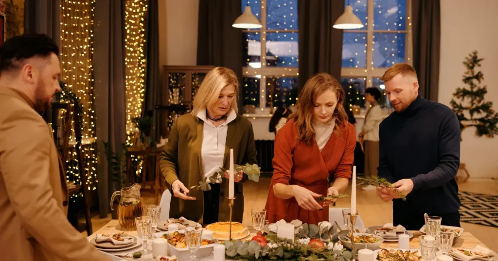 Arroz de lentilha de Natal com cebola caramelizada que traz sabor reconfortante e equilíbrio para a ceia 